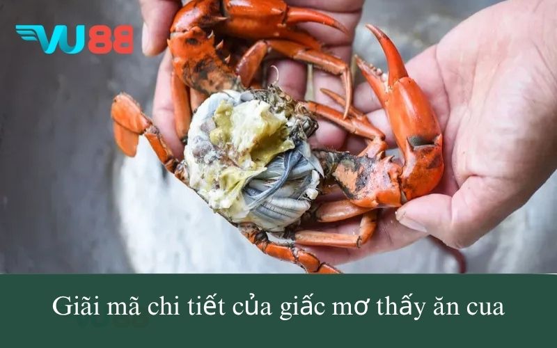 Giãi mã chi tiết của giấc mơ thấy ăn cua