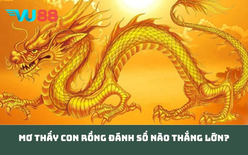 Mơ thấy con rồng đánh số nào thắng lớn?